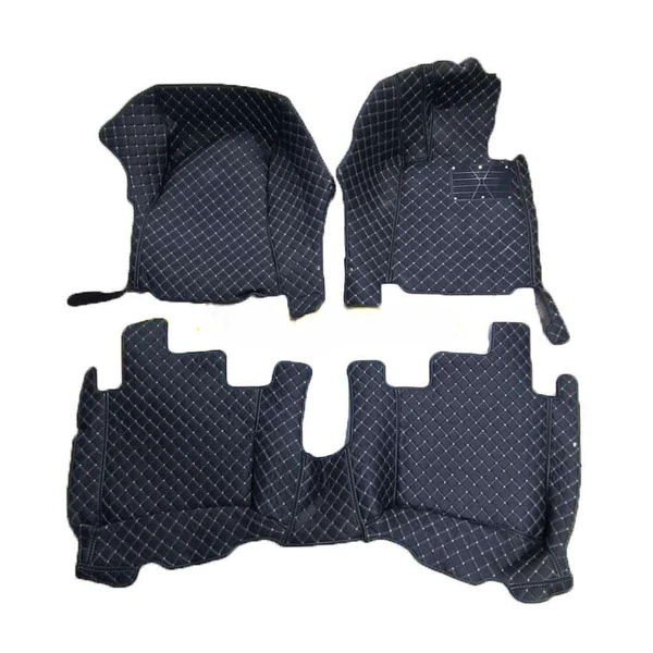 Mercedes Benz S Class 7D Floor Mats - Black - 3 Pcs 2014-2018