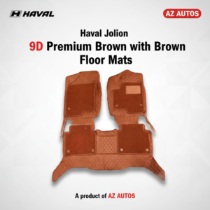 Haval Jolion 9D Floor Mats Mix Thread Grass 3 Pcs – Model 2021-2024 – Brown With Brown