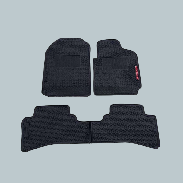 KIA Stonic PVC Rubber Floor Mat Black Mix Design - Model 2021-2022