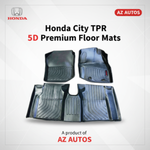 Honda City TPR 5D Custom Floor Mat Black 3 Pcs – Model 2017-2020