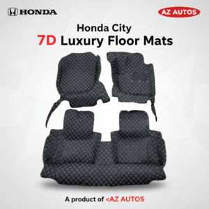 Honda City 7D Floor Mats – Black – 3 Pcs Set – Model 2008-2025