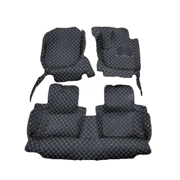 Honda City 7D Floor Mats - Black - 3 Pcs Set - Model 2008-2025