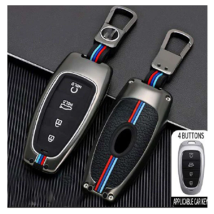 Hyundai Sonata Key Cover With Metal Shell 4 Button – Model 2005-2010
