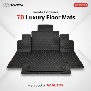 Toyota Fortuner 7D Stitched Floor Mat 4th Piece – Black – 2016-2022
