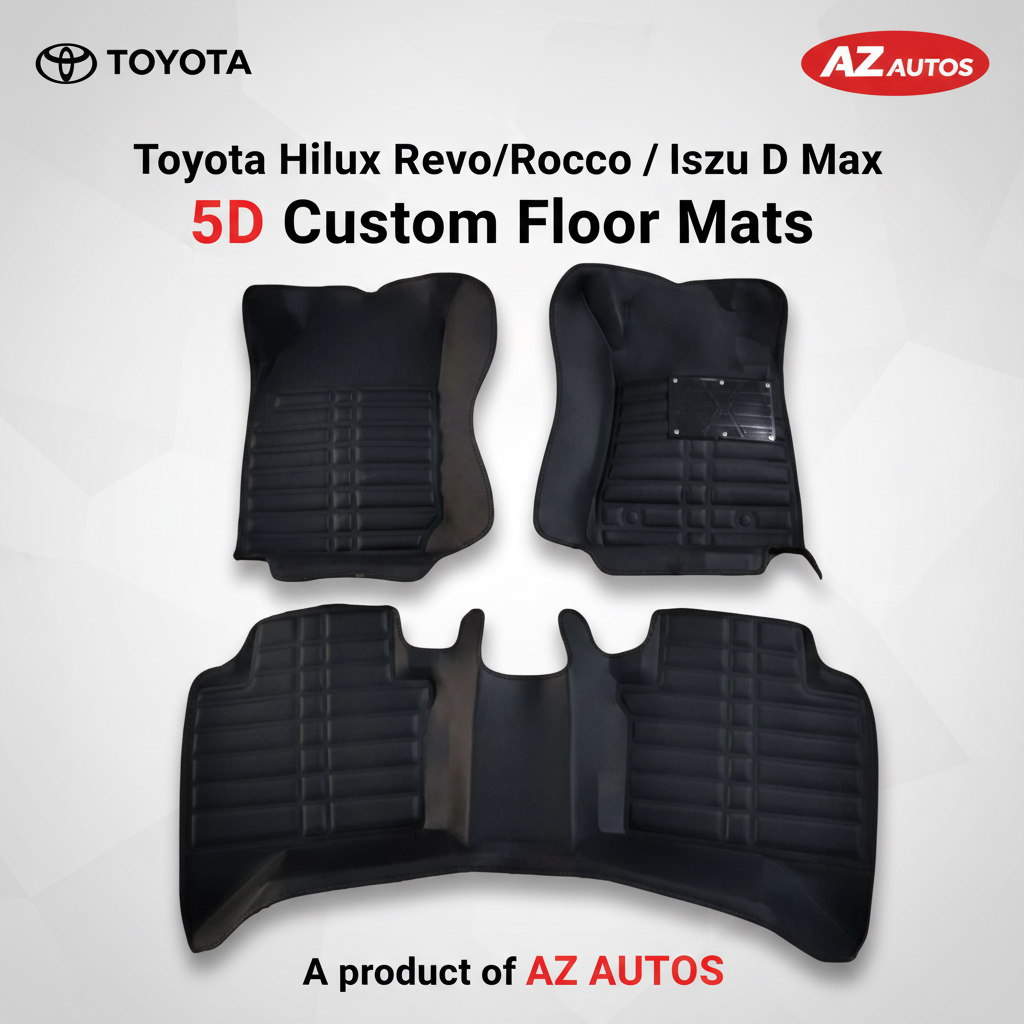 Toyota Hilux Revo/Rocco / Isuzu D Max 5D Custom Floor Mat Black