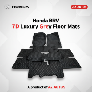 Honda BRV 7D Floor Mats – Black – 4 Pcs Set – Model 2017-2021