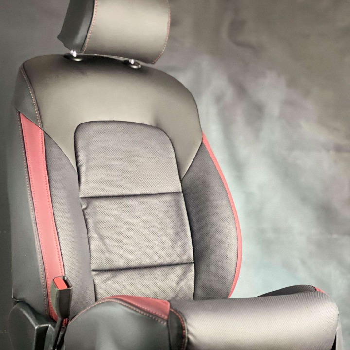 Suzuki Cultus Breathable Black Red Seat Covers - Model 2017-2021