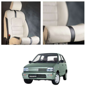 Suzuki Mehran Type R Beige Black Seat Covers – Model 1988-2021