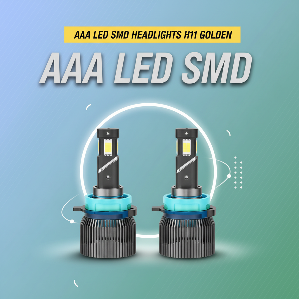 AAA LED SMD HEADLIGHTS H11 Golden