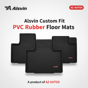Alsvin Custom Fit PVC Rubber Floor Mat Black Mix Design 3 Pcs Model 2020 to 2021