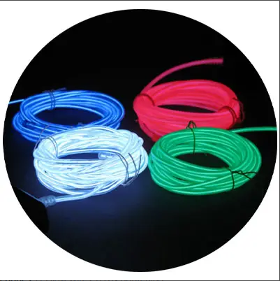 Car Neon EL Glow Wire for Interior Dashboard LED Light 2 Meters