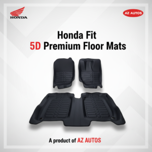 Honda Fit 5D Custom Floor Mat Black 3 Pcs – Model 2013-2017