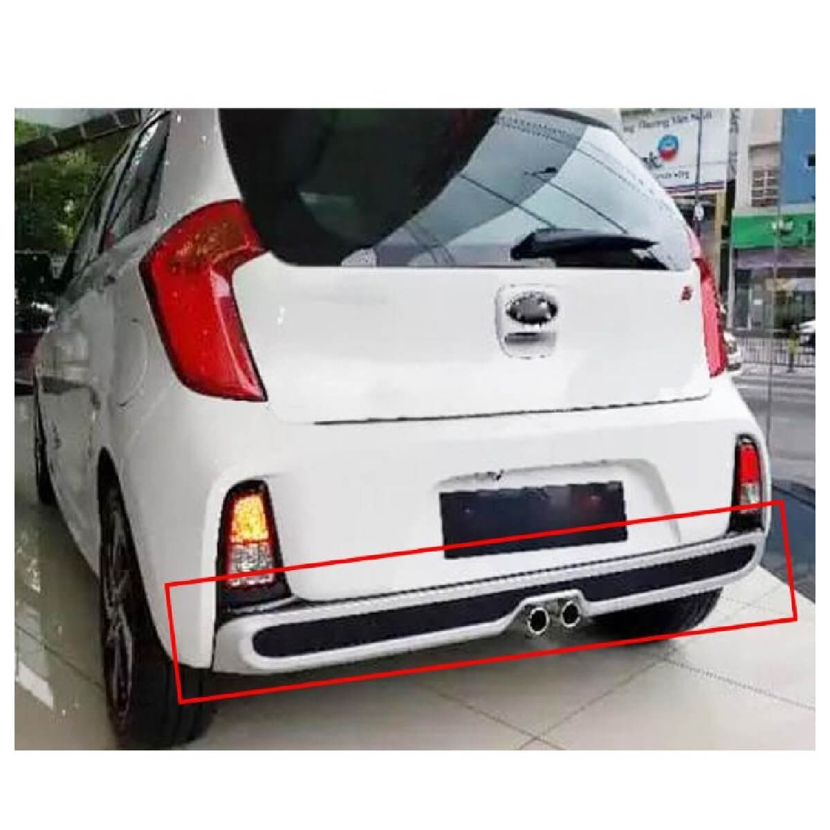 KIA Picanto Rear Bumper Diffuser Model 2019 to 2021
