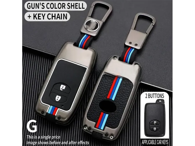 Toyota Prius Metal And Silicone KeyCover With KeyChain