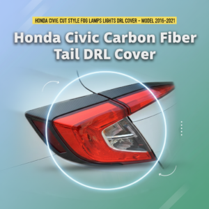 Honda Civic Carbon Fiber Tail Light Trim – Model 2016-2021
