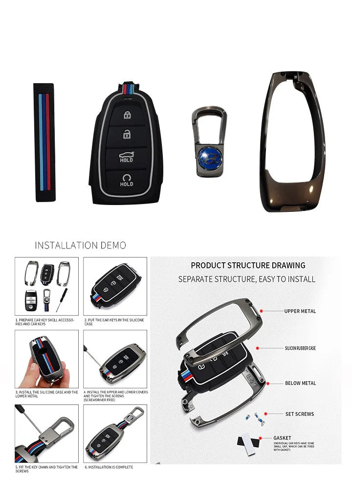 Honda HR-V 2020-2023 Key Cover With Metal Shell
