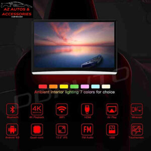 Android Universal Headrest Tablet 12.5 Inch Screen IPS Display Multimedia System