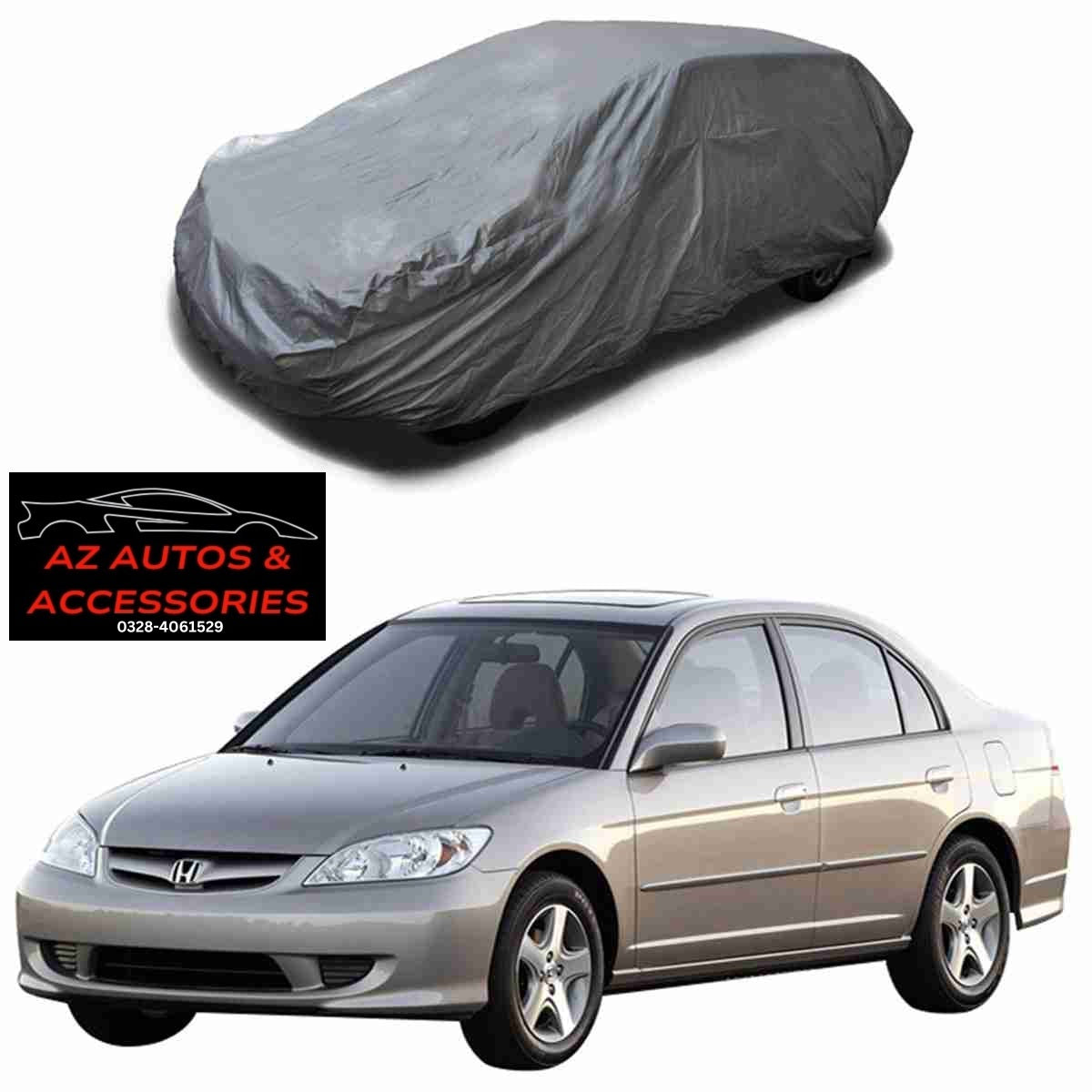 Honda Civic 2001 to 2005 Top Cover Rubber Coated Scratch Proof & Waterproof