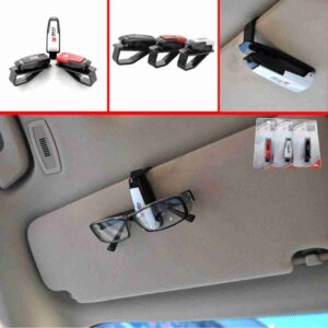 Type-R Sun Visor Holder Clip for Sunglasses – Eye Glasses – Card Pen