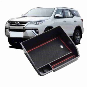 Armrest Central Storage Box For Toyota Fortuner SW4 2015 to 2020