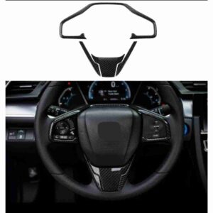 Carbon Steering Wheel Cover For Civic 2016 to 2019