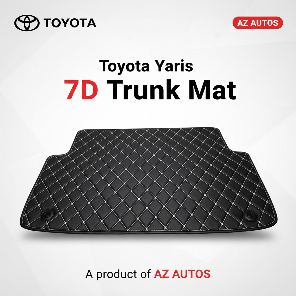 7D Trunk Mat For Toyota Yaris 2020 to 2021