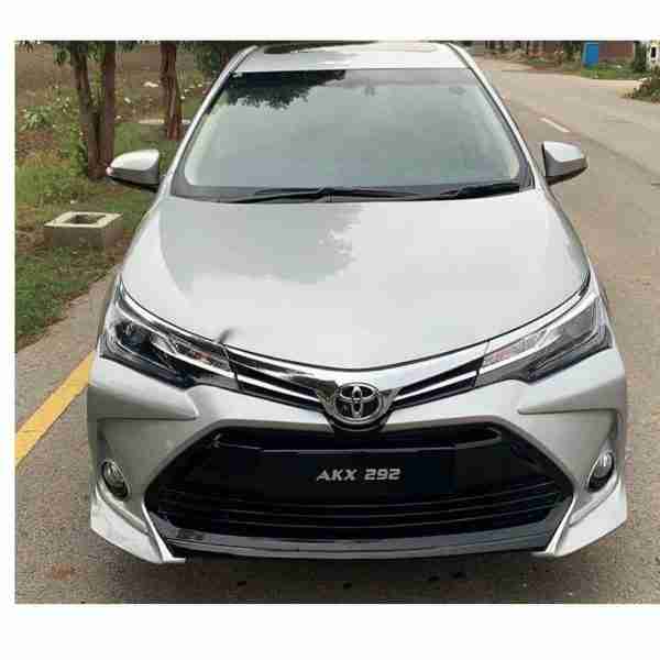 Toyota Corolla Altis X 2017 to 2021 Front Bumper Camry Style Fiber Glass