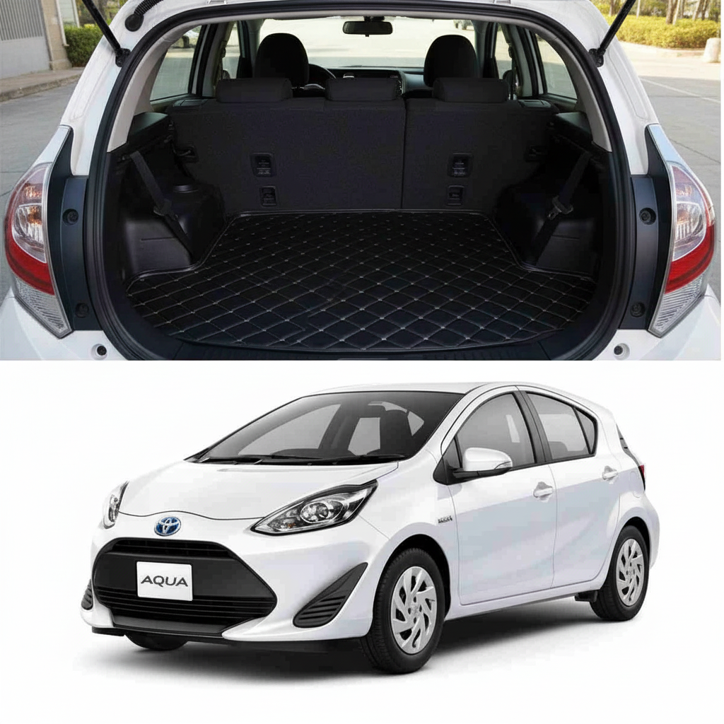 7D Trunk Mat For Toyota Aqua 2012 to 2021