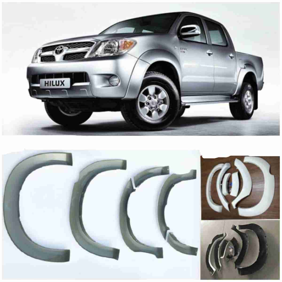 OEM Style ABS Injection Fender Flare 12Pcs For Toyota Hilux Vigo 2005 to 2016