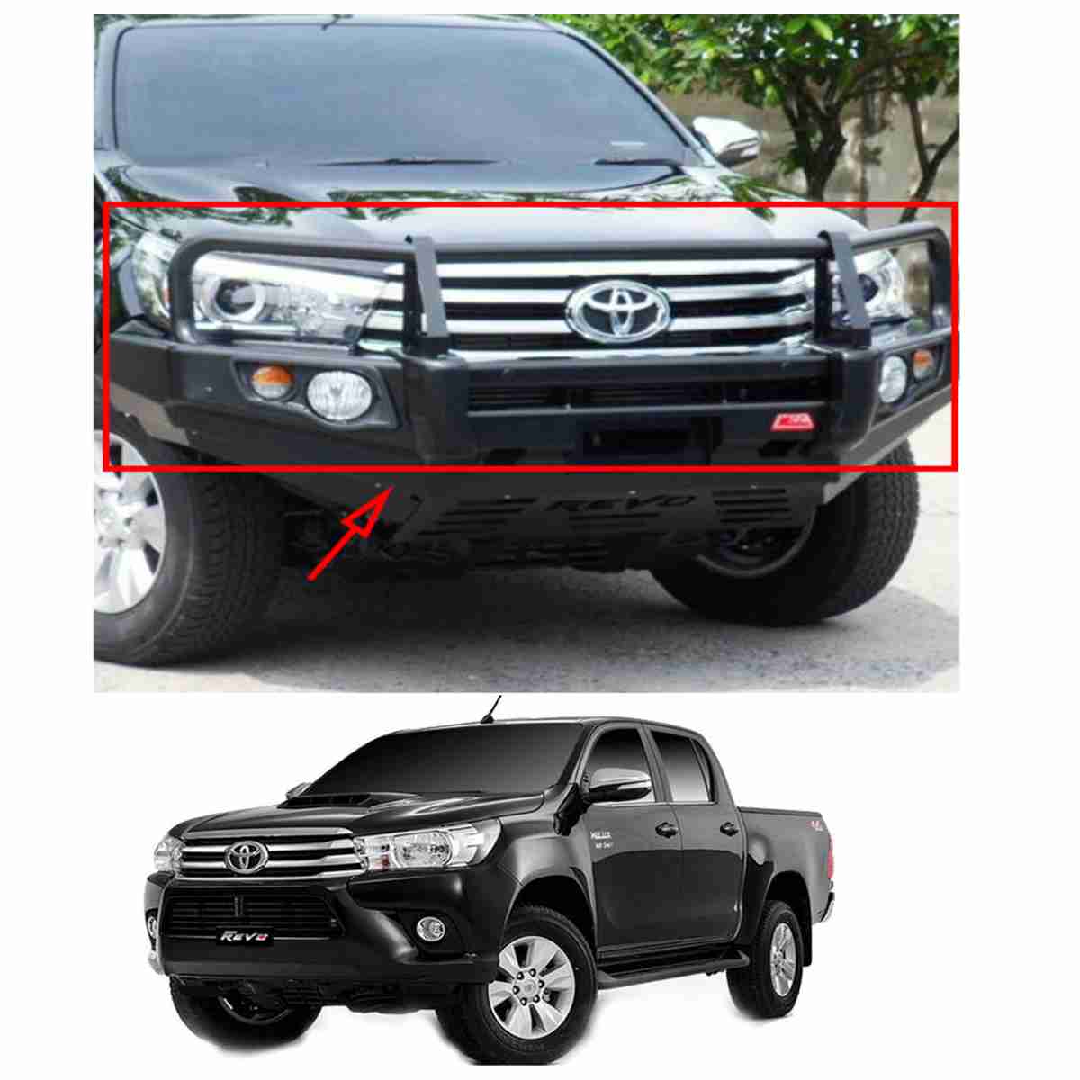 Toyota Hilux Revo 2016 to 2020 – Ironman Front Bumper Version 1