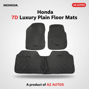 7D Floor Mats Plain Black For Honda Civic 2003 to 2012