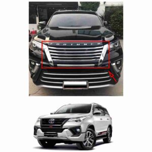 Front Grill Chrome Black Taiwan for Toyota Fortuner 2017 to 2020