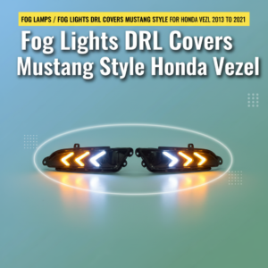 Fog Lamps / Fog Lights DRL Covers Mustang Style For Honda Vezel 2013 to 2021