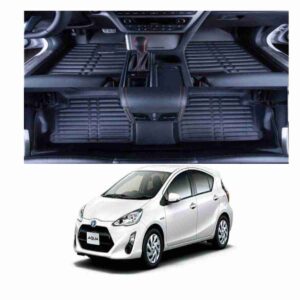 5D Floor Mats Black For Toyota Aqua 2012 to 2016