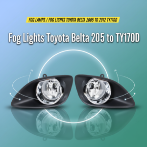Fog Lamps / Fog Lights For Toyota Belta 2005 to 2012 TY170D