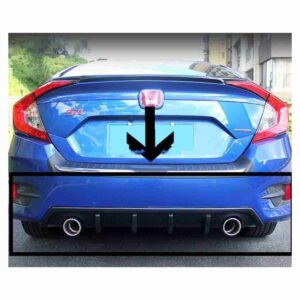 Honda Civic 2016 to 2019 JDM Dual Exhaust Diffuser