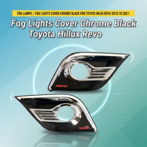 Fog Lamps / Fog Lights Cover Chrome Black For Toyota Hilux Revo 2016 to 2021