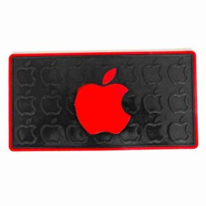 Red Apple Extra-Strong Anti-Slip Grip Dashboard Gel Pad for Cell-Phone, Tablet, GPS, Keys or Sunglasses