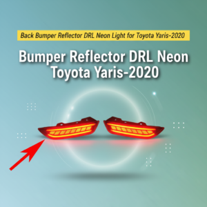 Back Bumper Reflector DRL Neon Light for Toyota Yaris-2020
