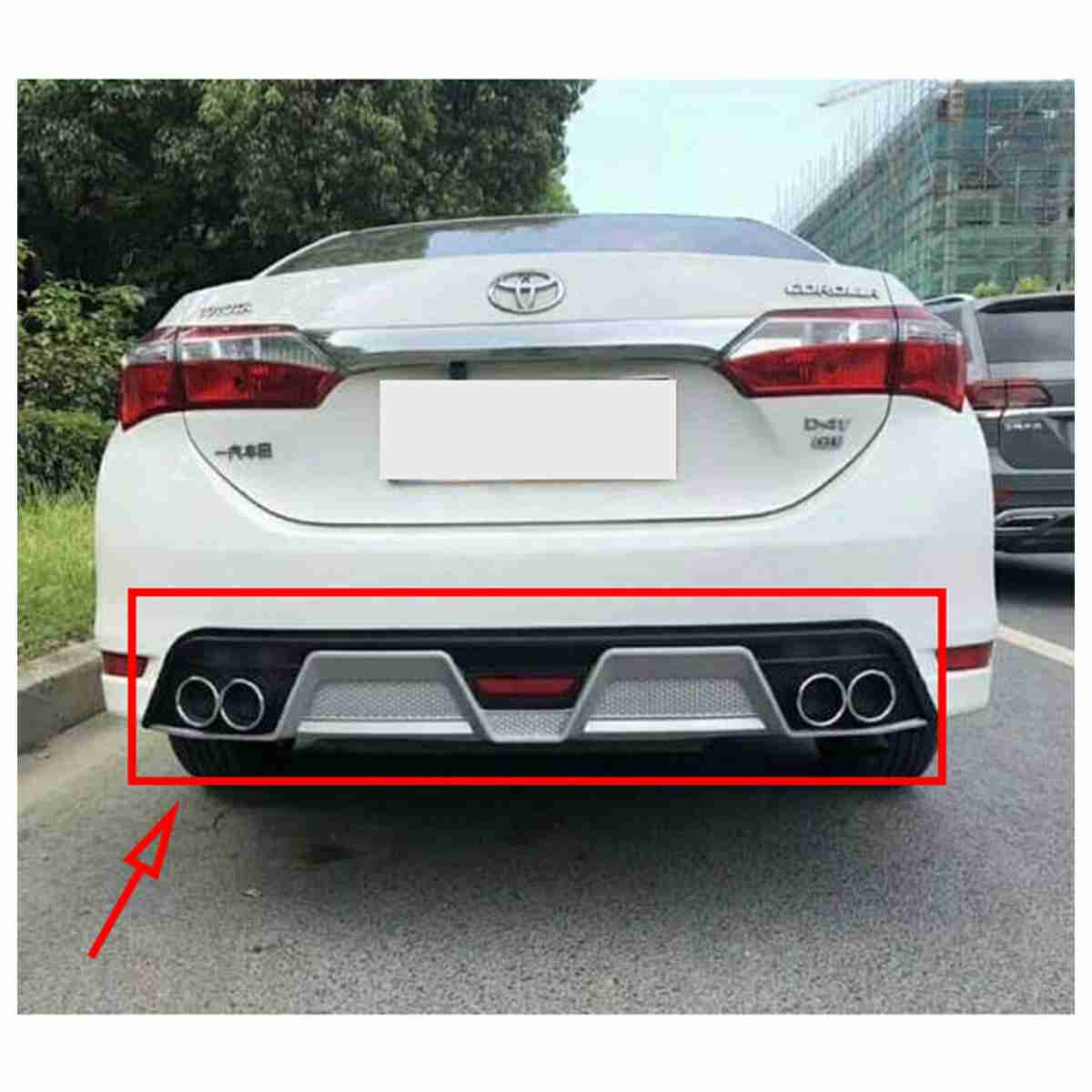 Back Bumper Diffuser Corolla 2014 to 2019