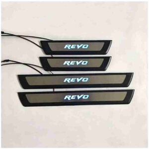 LED Door Sill Protector Plates – Door Sill Scuff Plate Cover Trim Style B – 4 Pcs for Toyota Hilux Revo 2016 to 2020