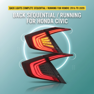 Back Lights Complete Sequential / Running for Honda Civic 2016 to 2020