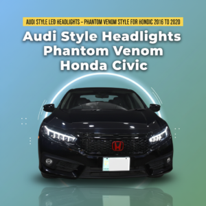 Audi Style LED Headlights – Phantom Venom Style for Honda Civic 2016 to 2020