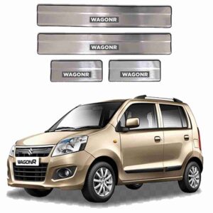 LED Door Sill Protector Plates – Door Sill Scuff Plate Cover Trim – 4 Pcs for Suzuki Wagon R 2014 to 2020