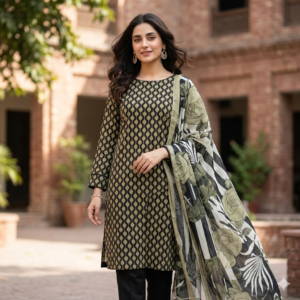 SALINA BLACK N WHITE LAWN DIGITAL PRINTED